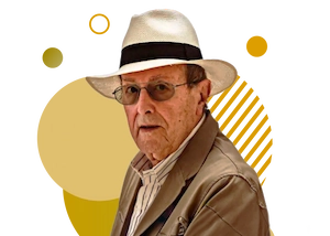 Fotografia do artista Manoel de Oliveira